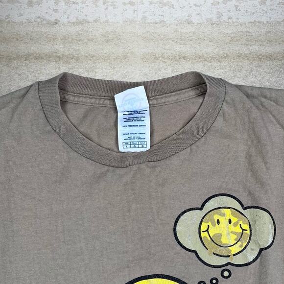 Vintage 90s I Have Dirty Thoughts Shirt Mens L Chocolate Brown Short Sleeve - Picture 3 of 3